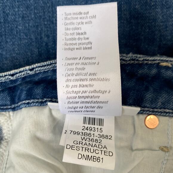 Paige Cindy Straight Leg Granada Destructed - Picture 7 of 8